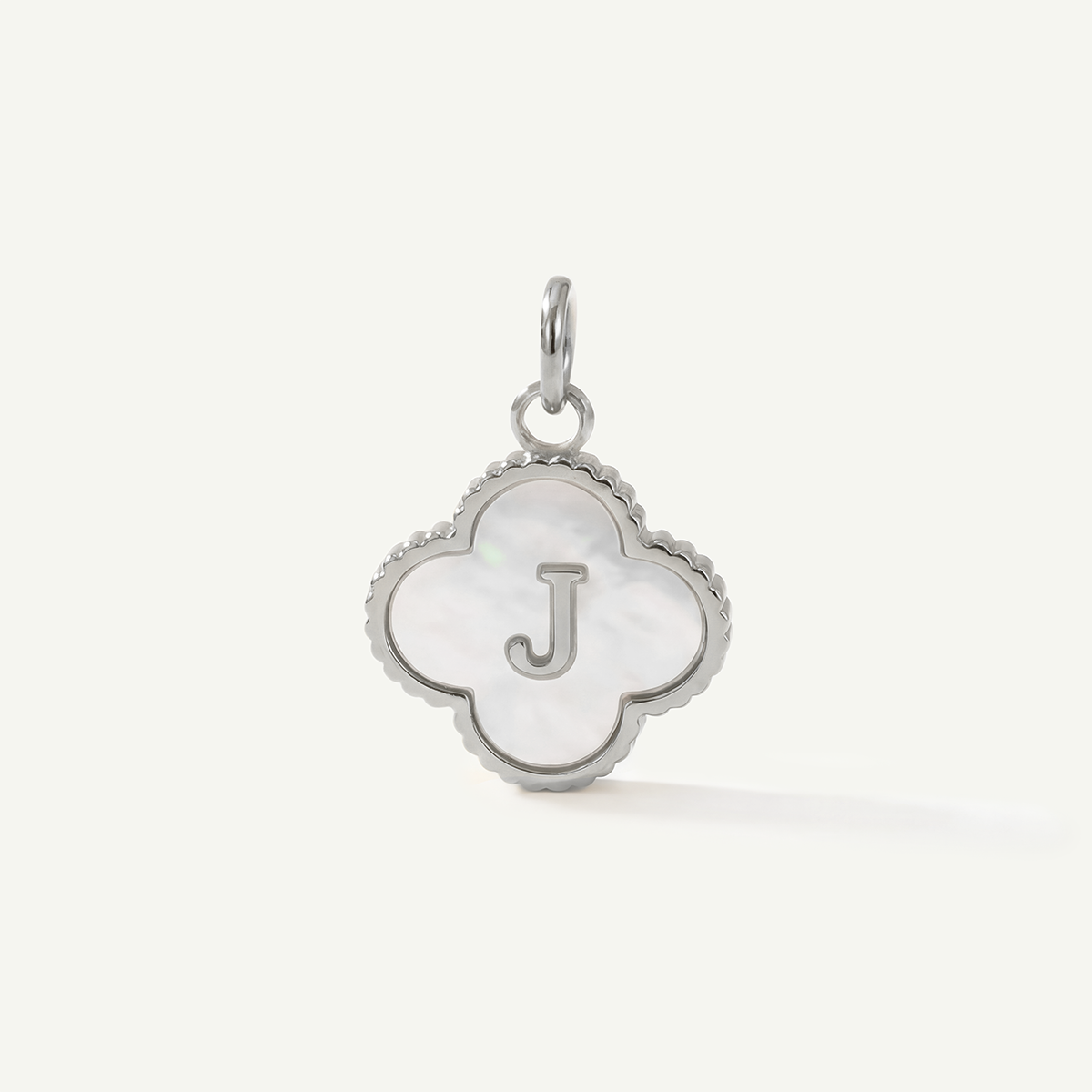 MOP Clove Monogram Letter Charm