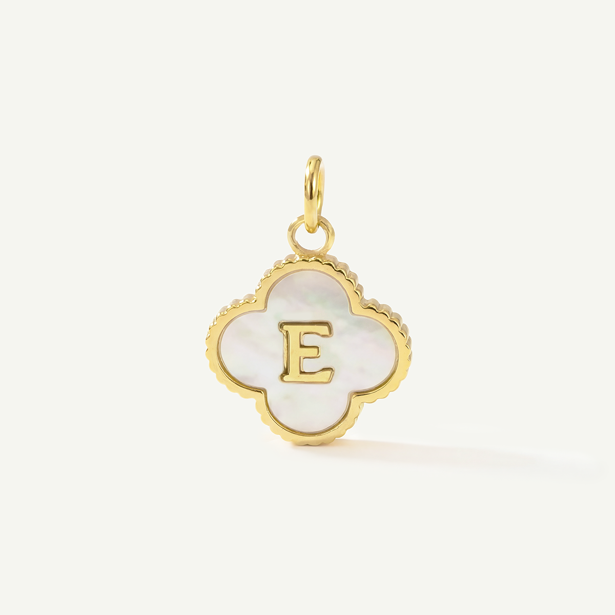 MOP Clove Monogram Letter Charm
