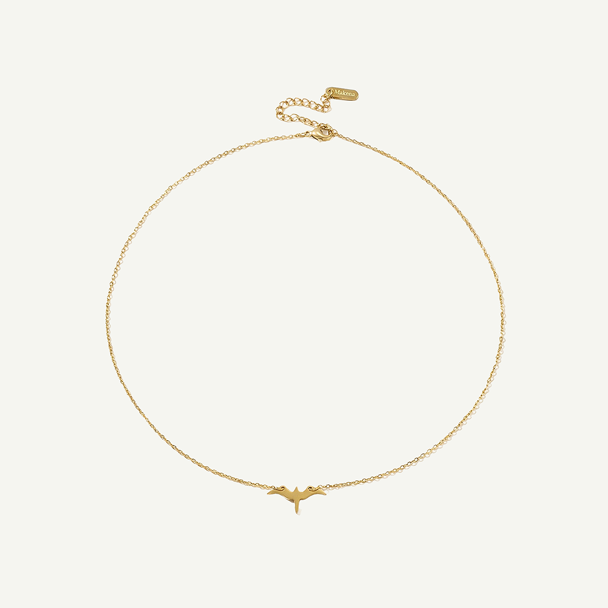 ‘Iwa Bird Necklace, Gold