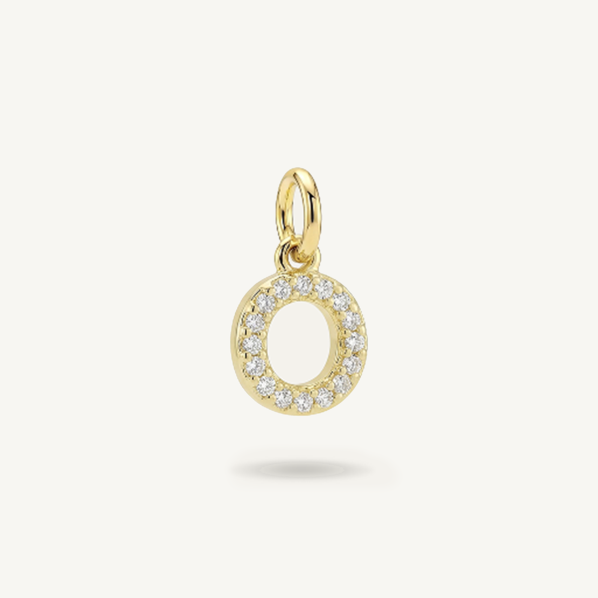 Diamond Monogram Letter Charm