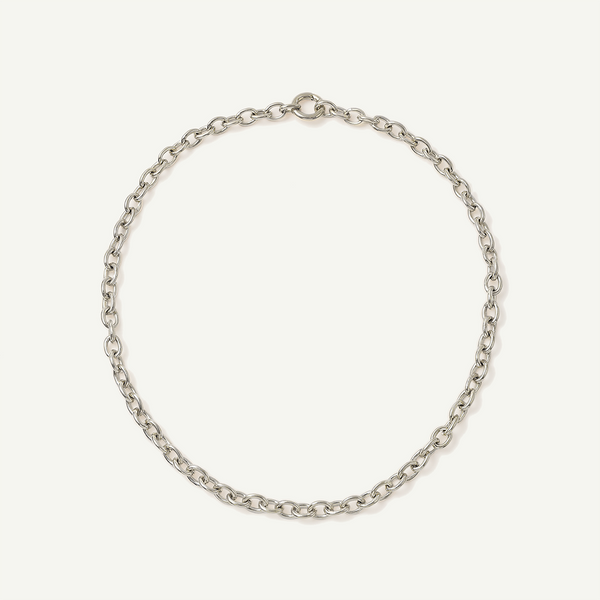 Large Mini Ashely Necklace, Silver