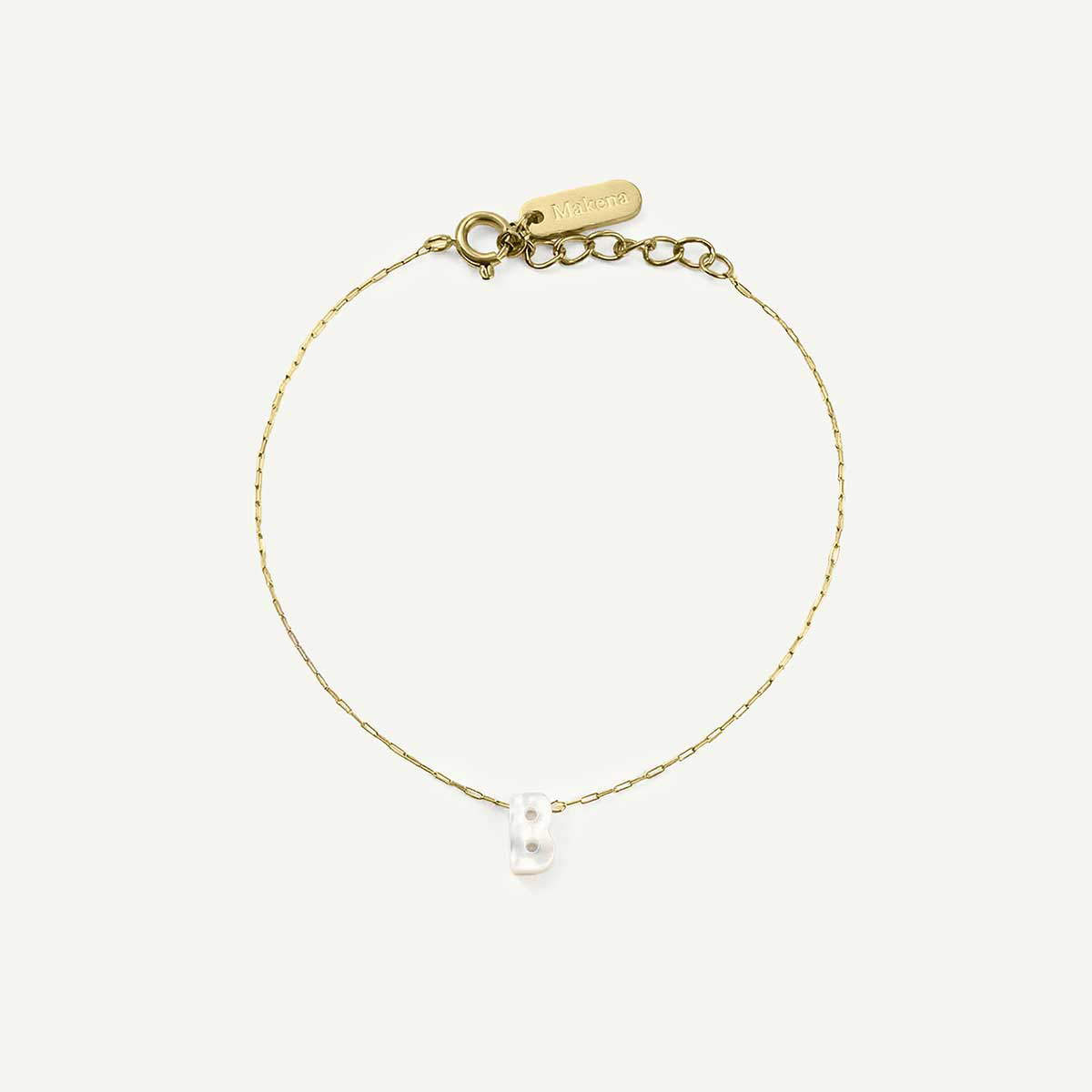 Monogram Mother of Pearl Bracelet