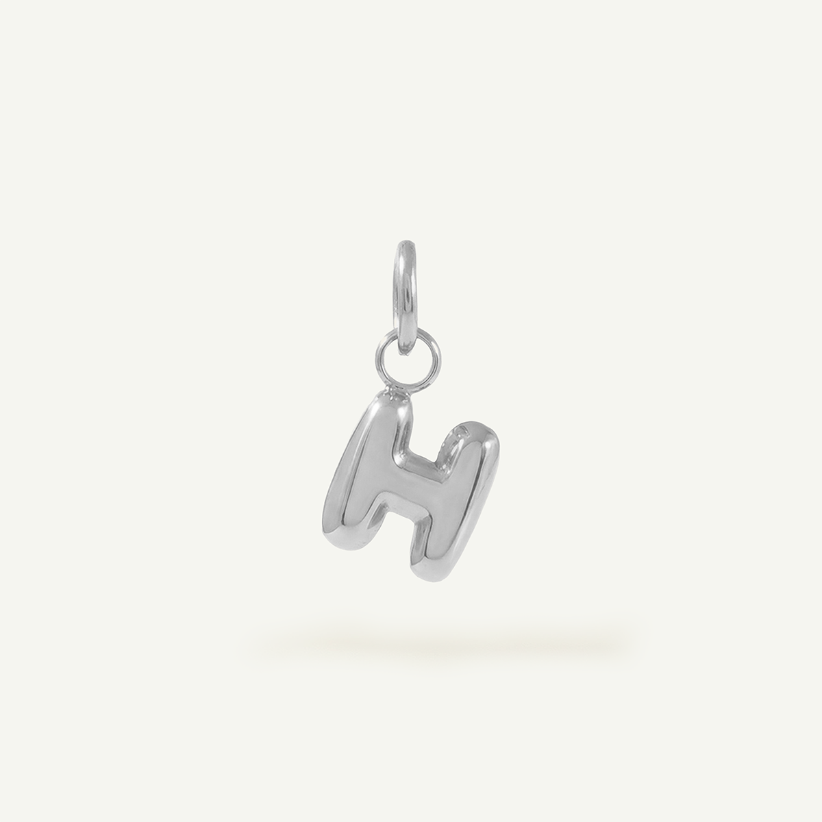 Bubble Monogram Letter Charm