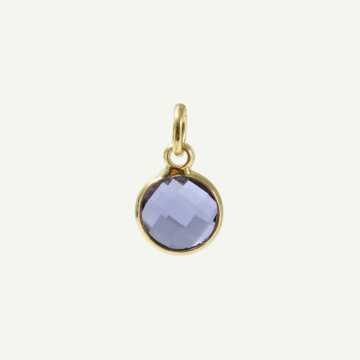 Circle Charm Birthstone