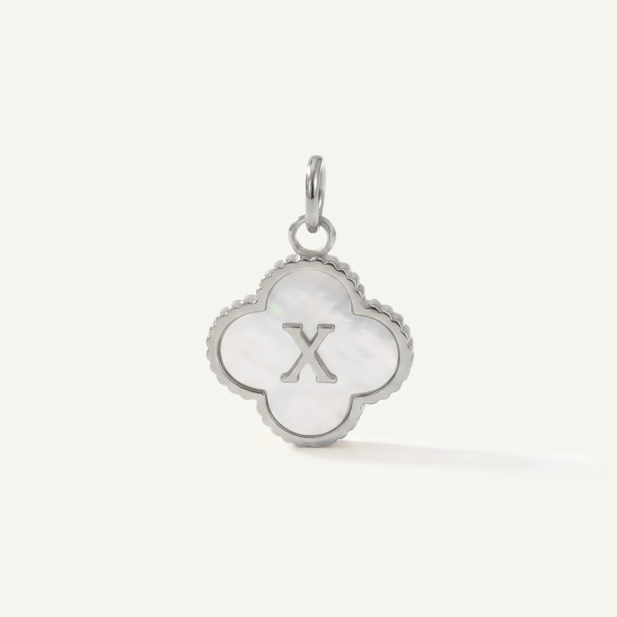 MOP Clove Monogram Letter Charm