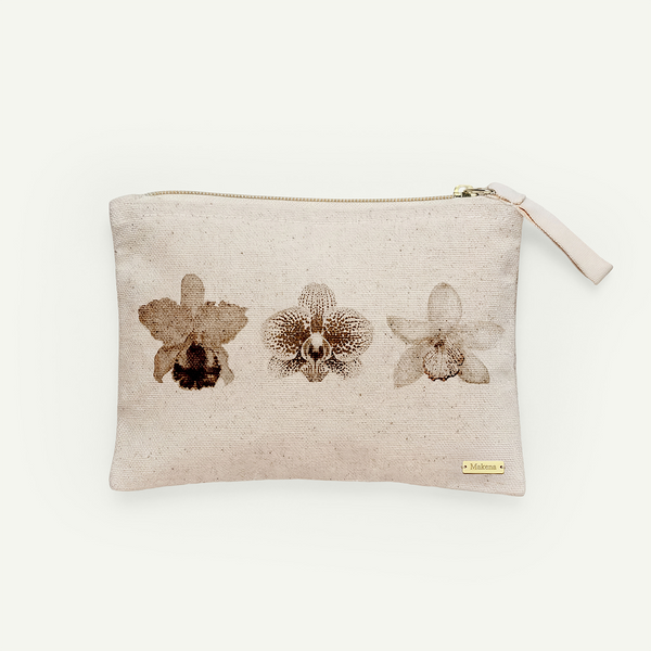 Earthy Orchid Zip Pouch