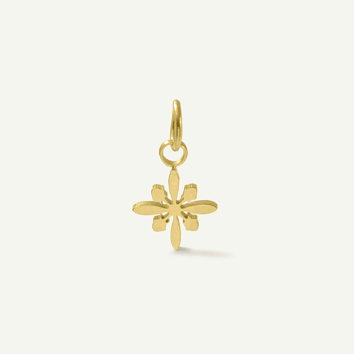 Mini Protea Quilt Charm, Gold