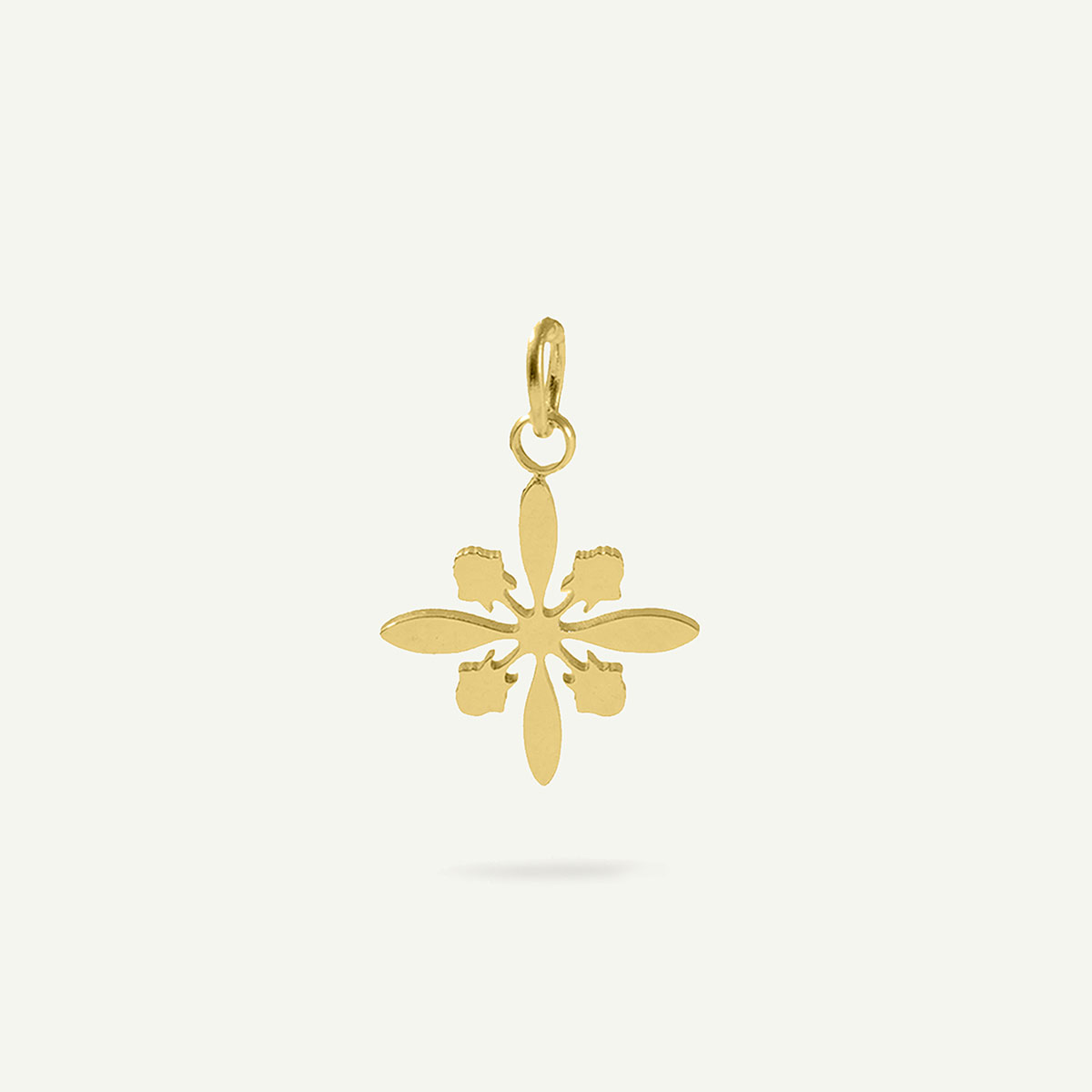 Protea Quilt Charm, Gold