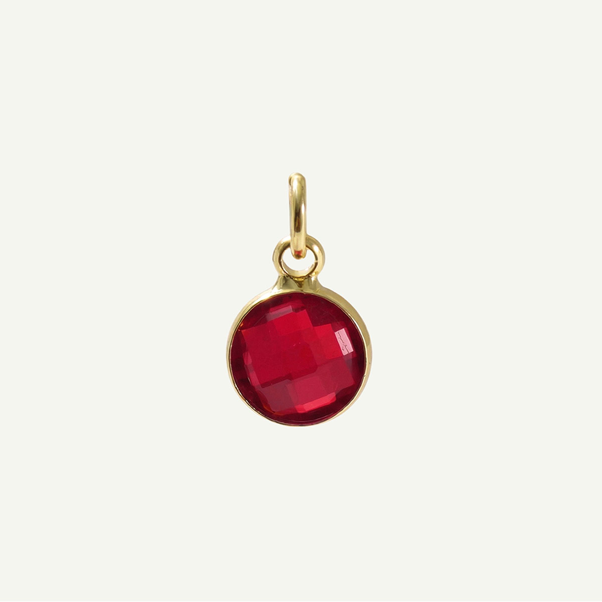 Circle Charm Birthstone