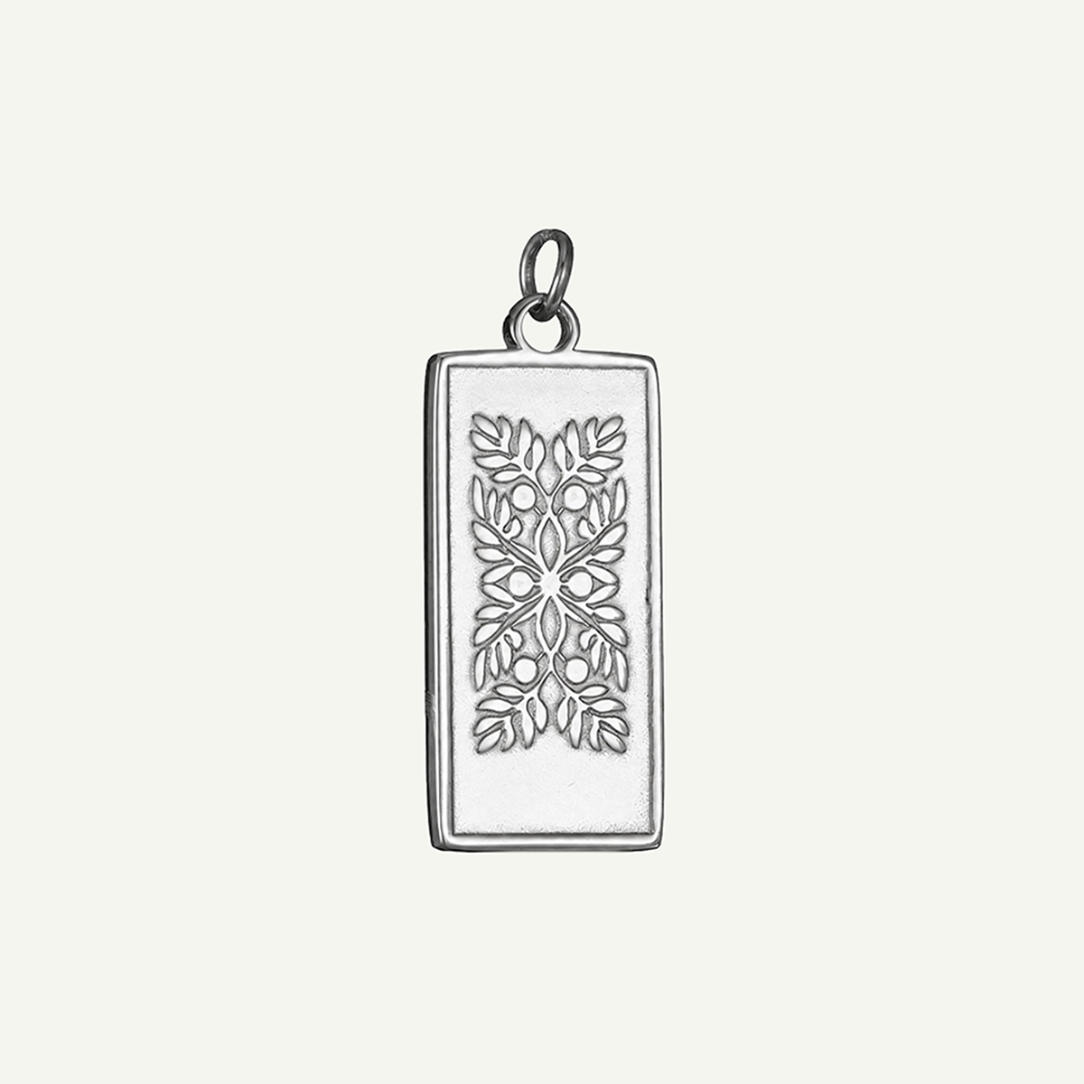 ‘Ulu Quilt Long Rectangle Pendant