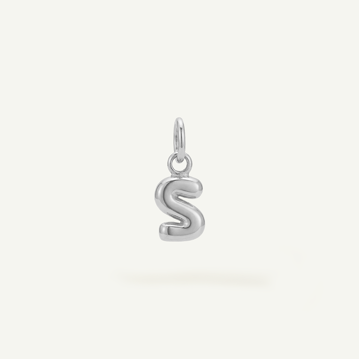 Bubble Monogram Letter Charm