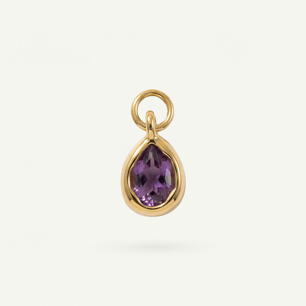 Tear Drop Charm Birthstone
