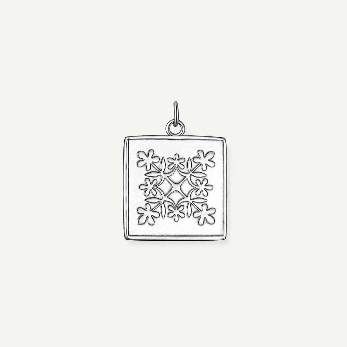 Malu Quilt Square Pendant