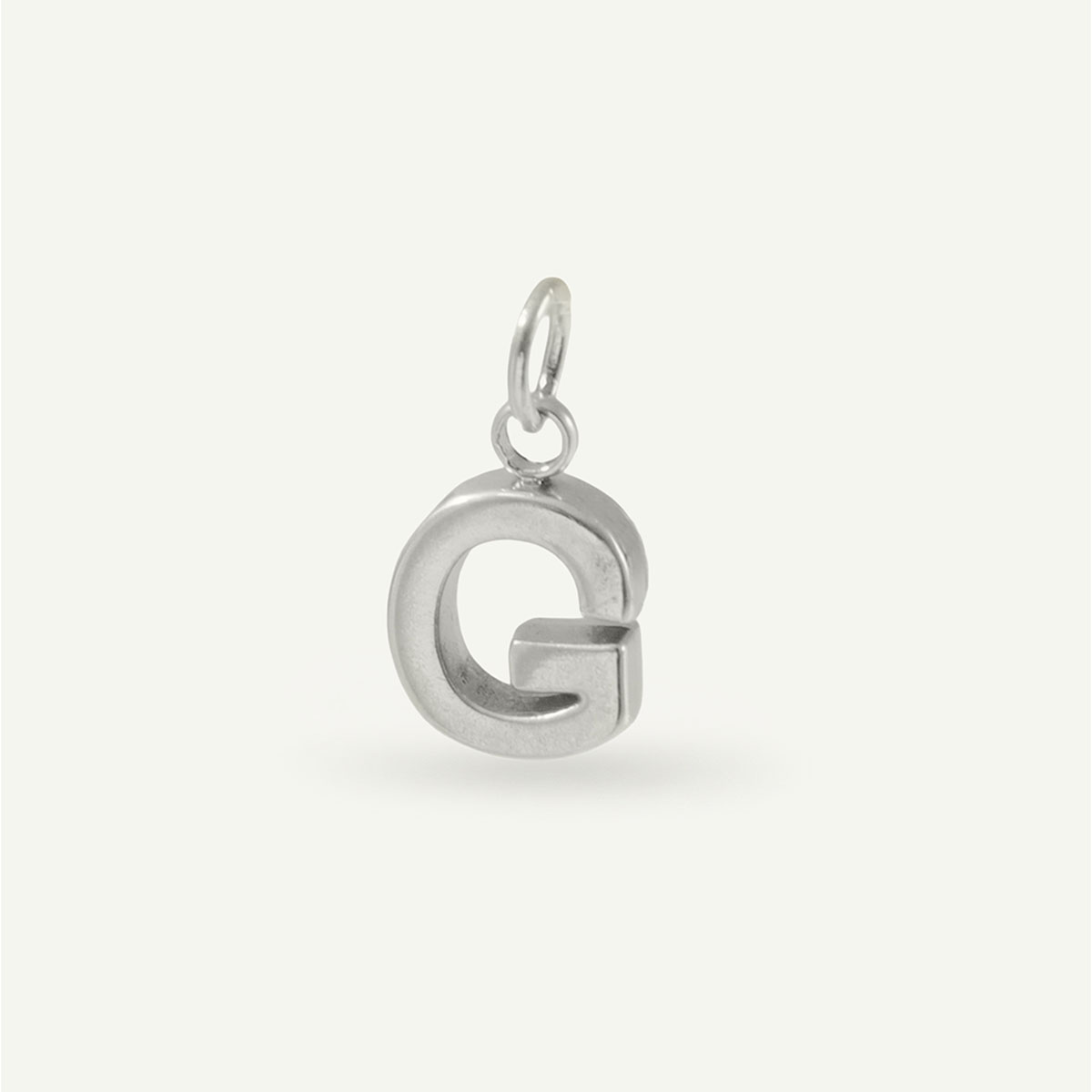 Floating Monogram Letter Charm
