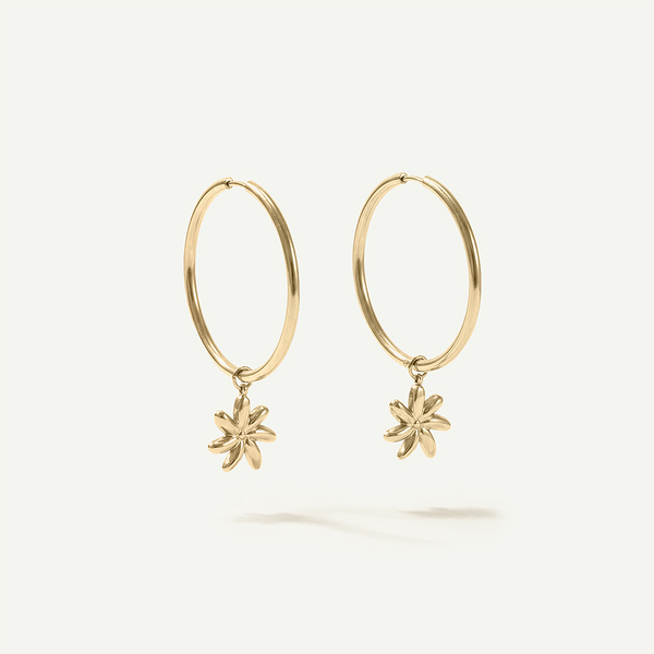 Tiare Large Hoops, Gold