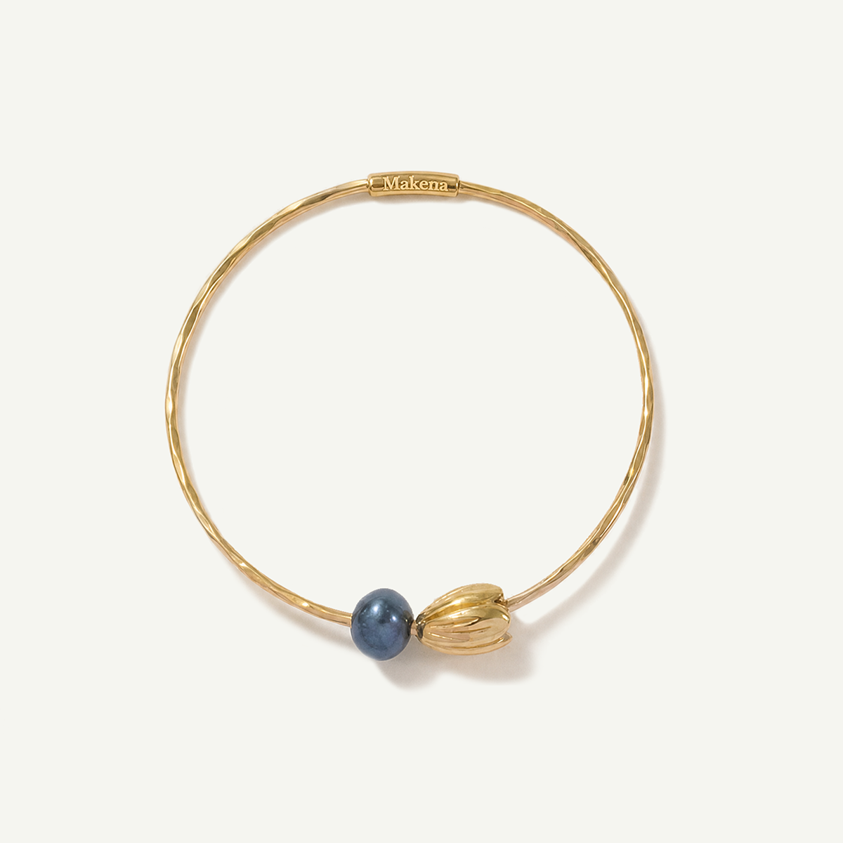 Pikake and Pearl Bangle