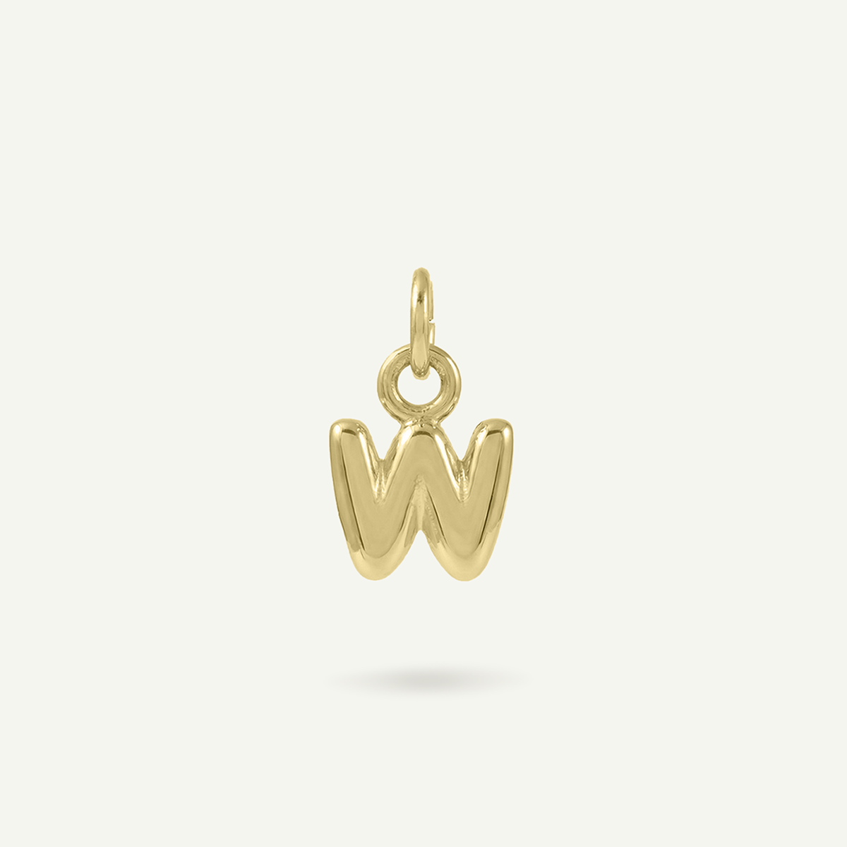 Bubble Monogram Letter Charm
