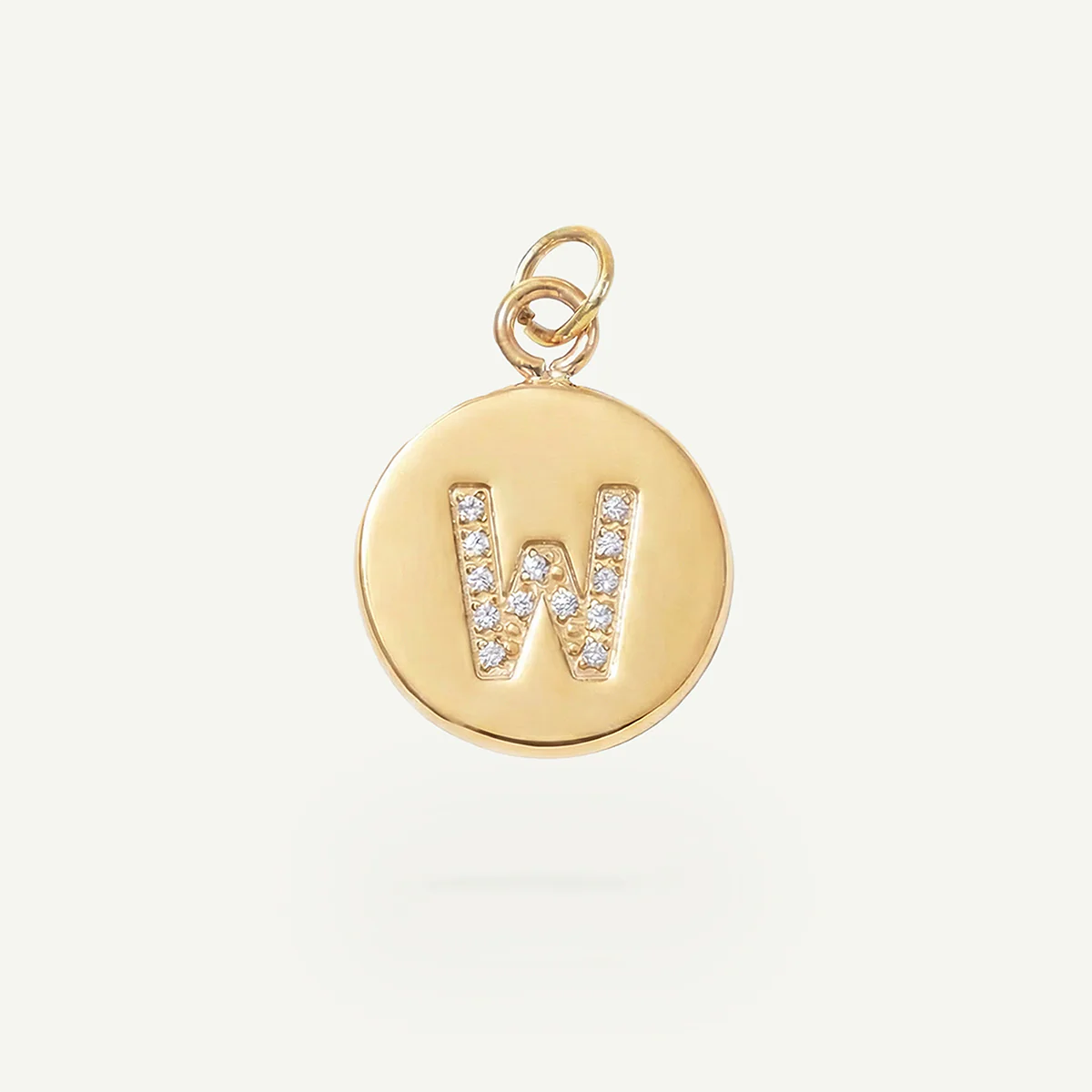Circle Monogram in Diamond Letter Charm