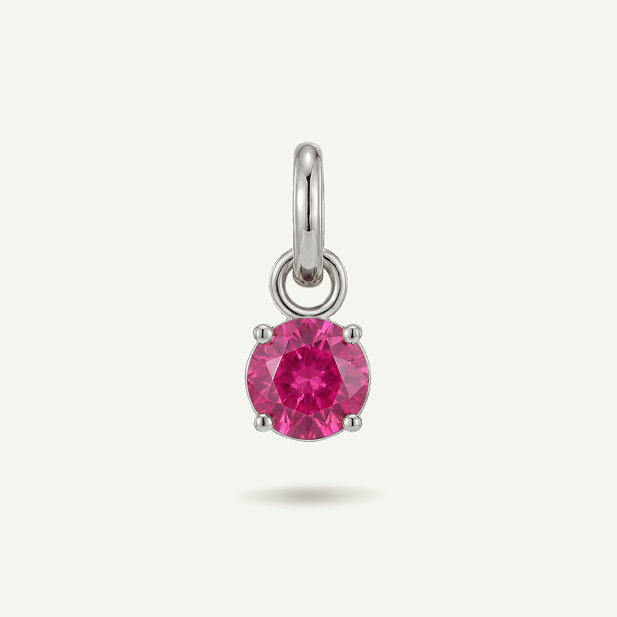 Magenta Gem February Birthstone Charm