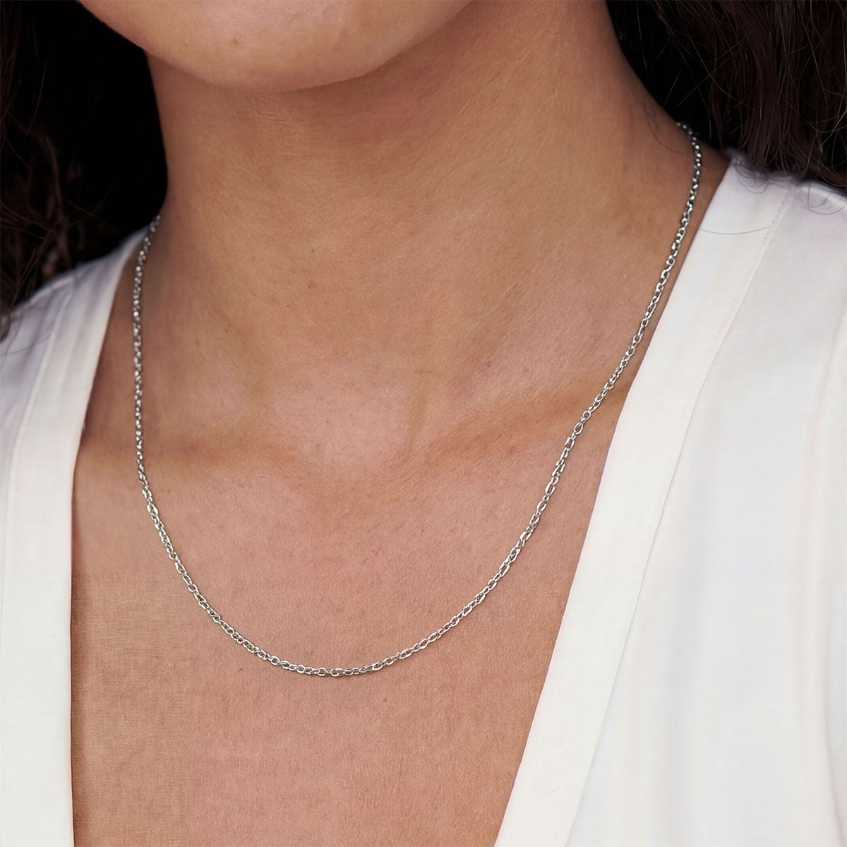 Cable Chain Thin Necklace