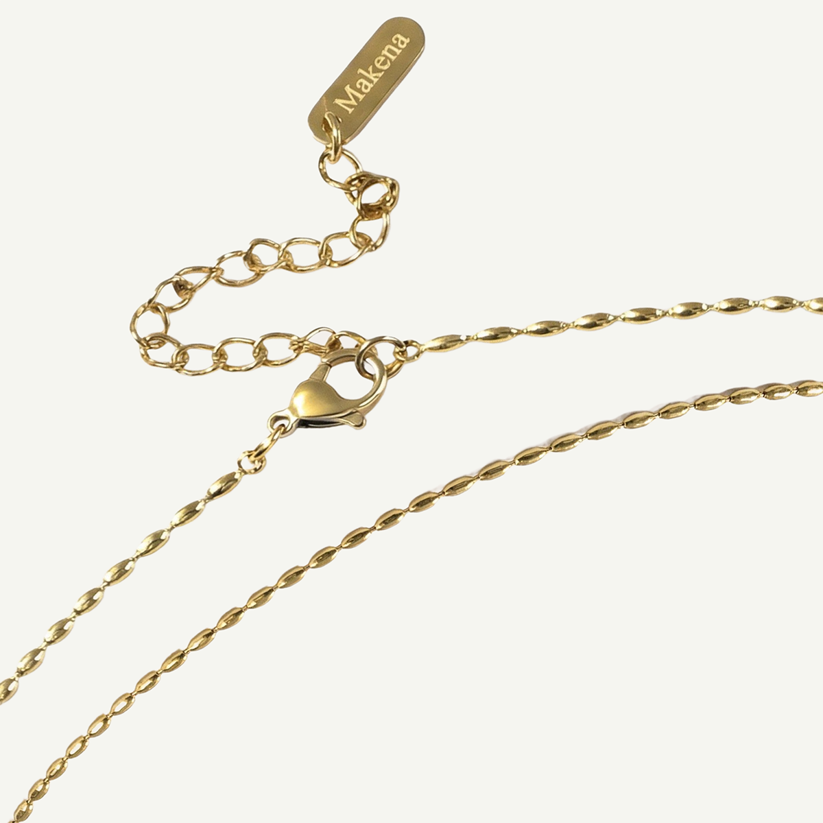 Mari Oval Necklace, Gold
