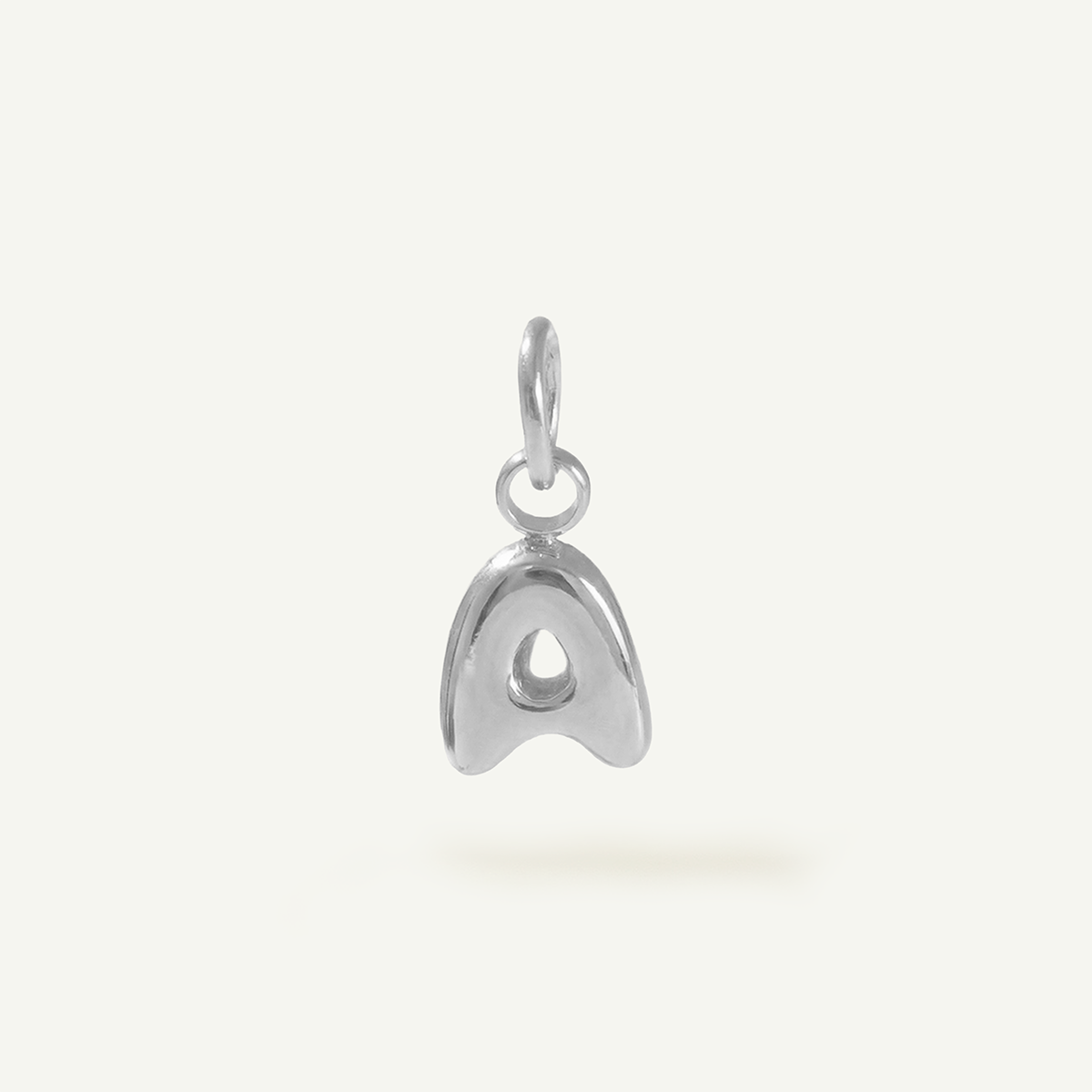 Bubble Monogram Letter Charm