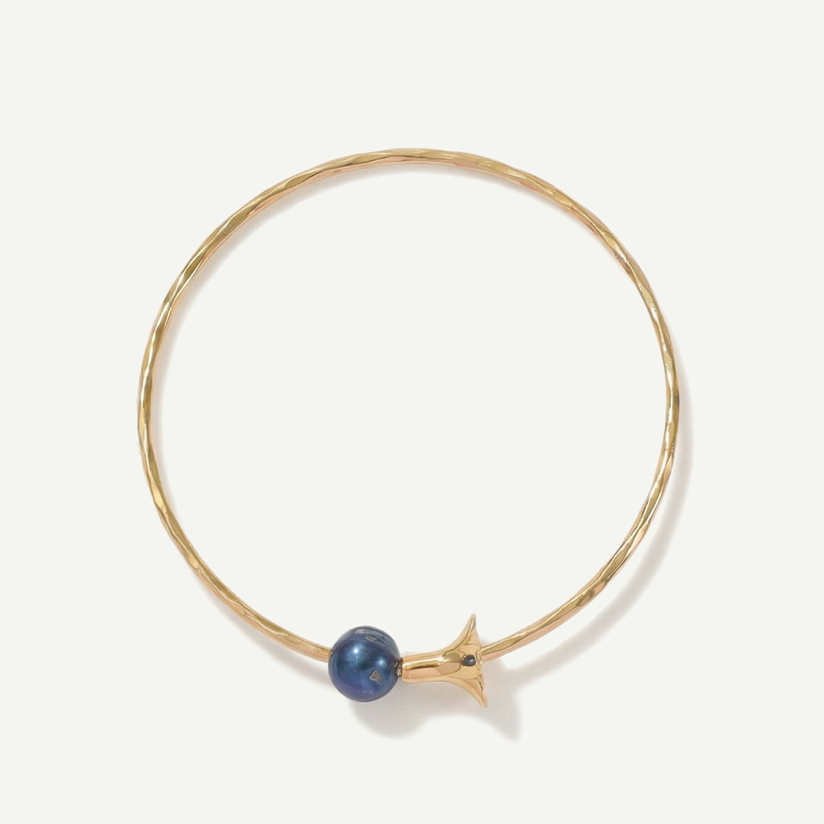 Plumeria and Pearl Bangle