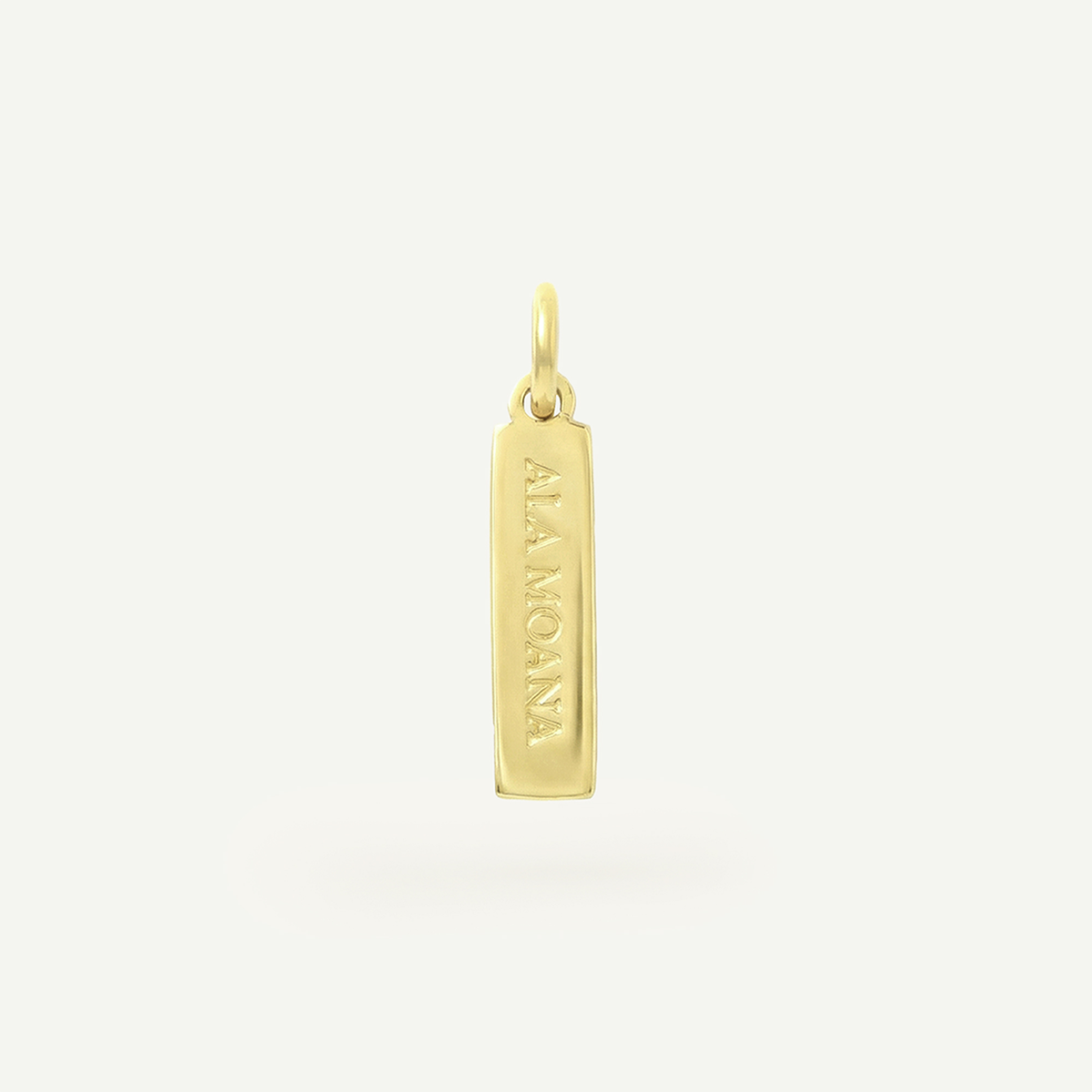 Ala Moana Rectangle Charm, Gold