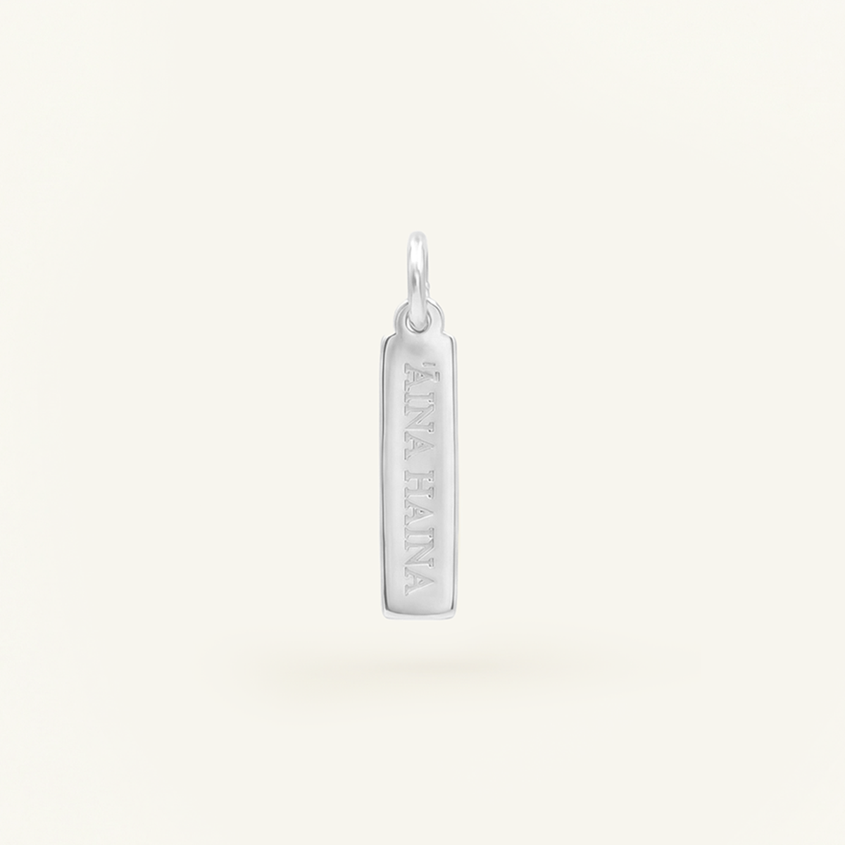 Āina Hina Rectangle Charm Silver