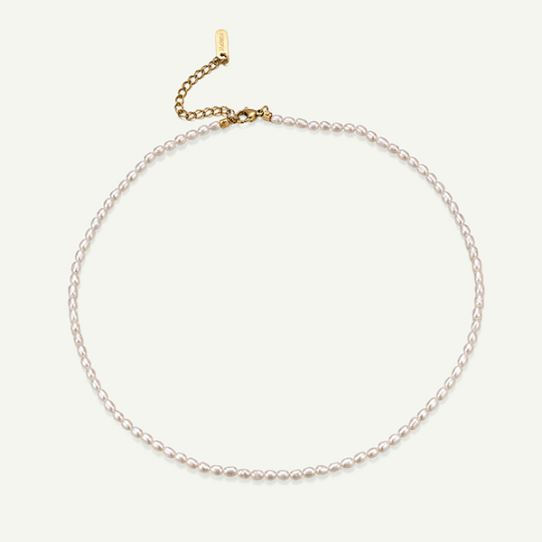Mini White Pearl Necklace