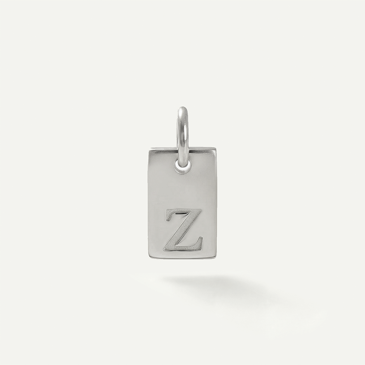Rectangle Monogram Letter Charm