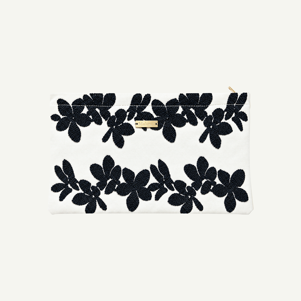 Pua Lani Embroidered Small Clutch