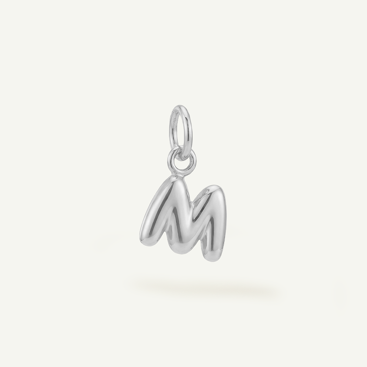Bubble Monogram Letter Charm