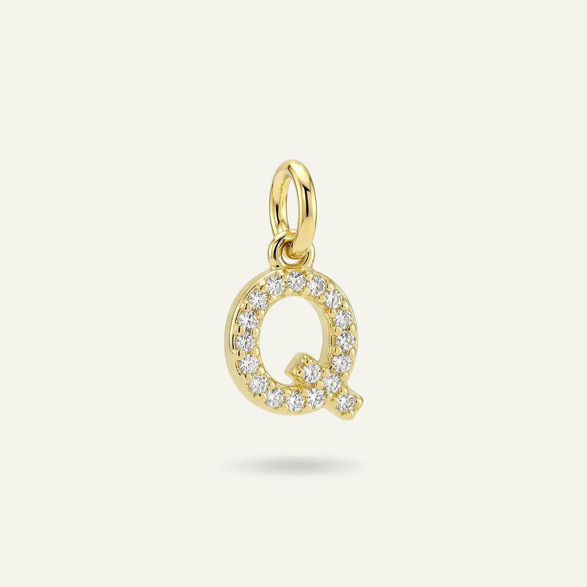 Diamond Monogram Letter Charm