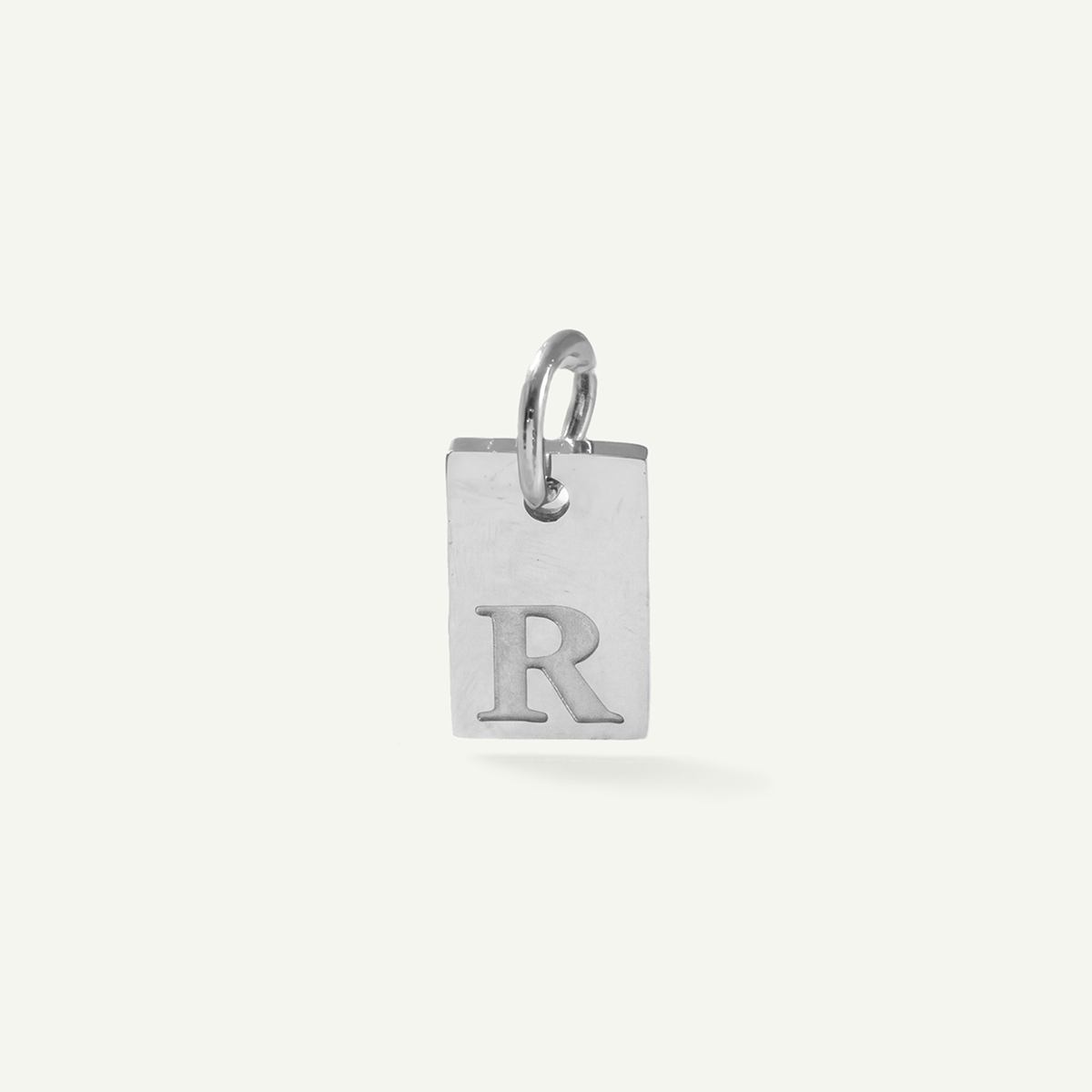 Rectangle Monogram Letter Charm