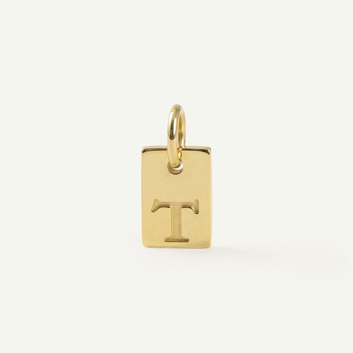 Rectangle Monogram Letter Charm