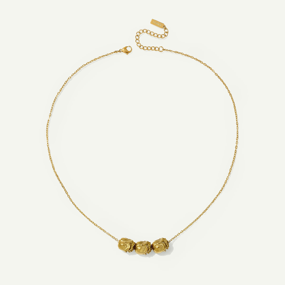 Lokelani Bead Necklace, Gold