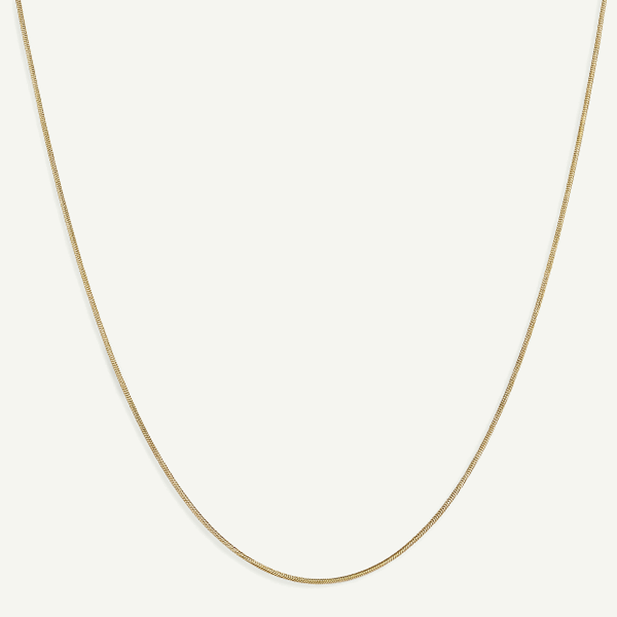 Round Snake Chain 1mm Threader Necklace