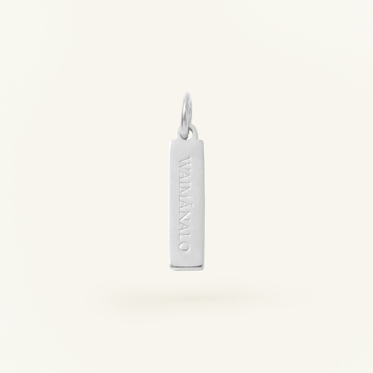 Waimānalo Rectangle Charm Silver