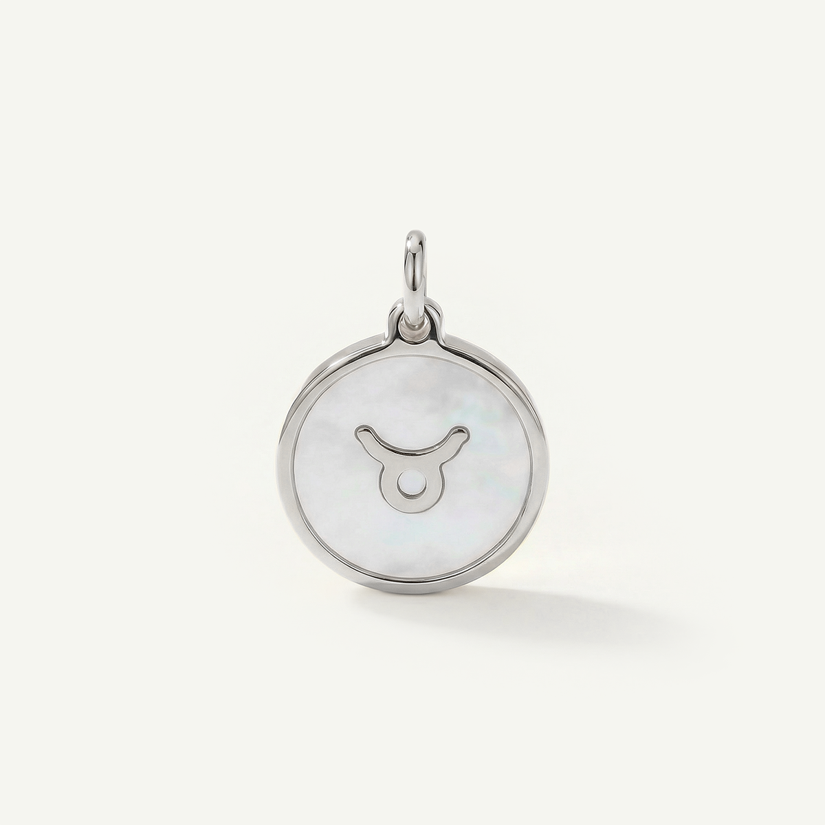 MOP Circle Zodiac Charm