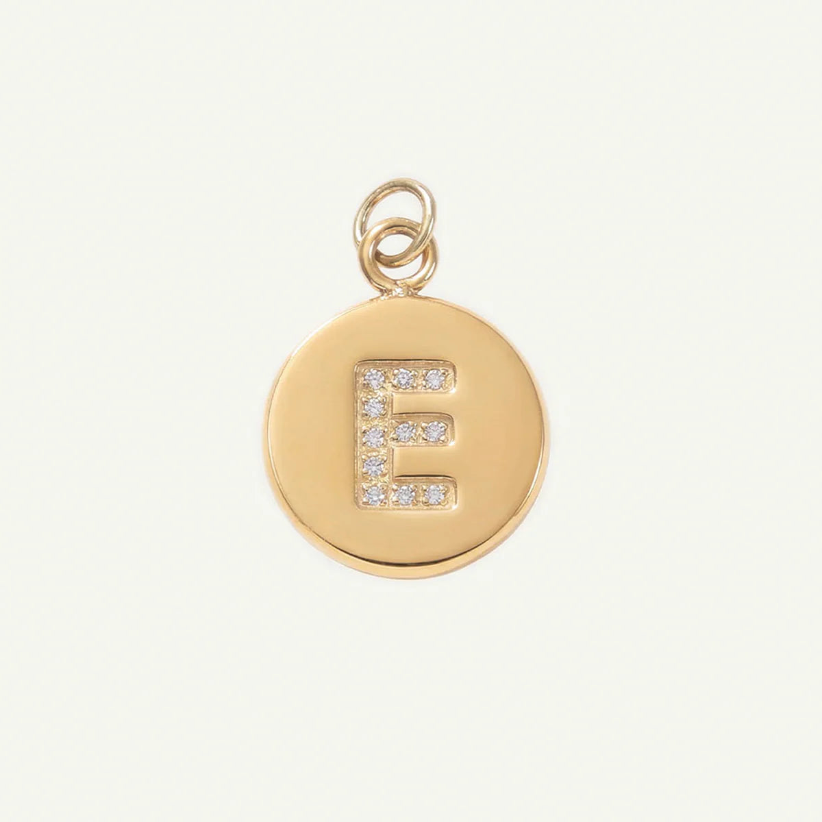 Circle Monogram in Diamond Letter Charm