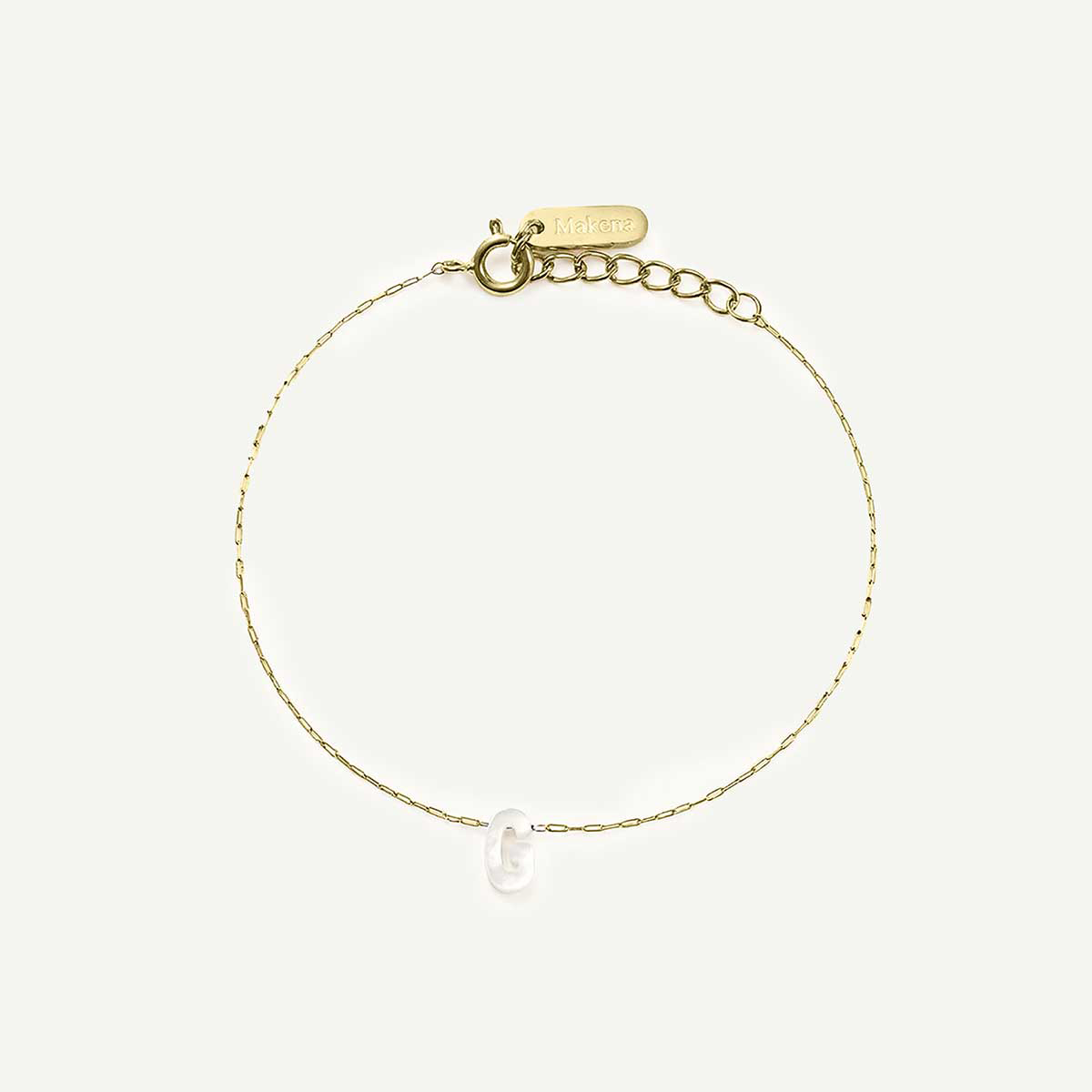 Monogram Mother of Pearl Bracelet