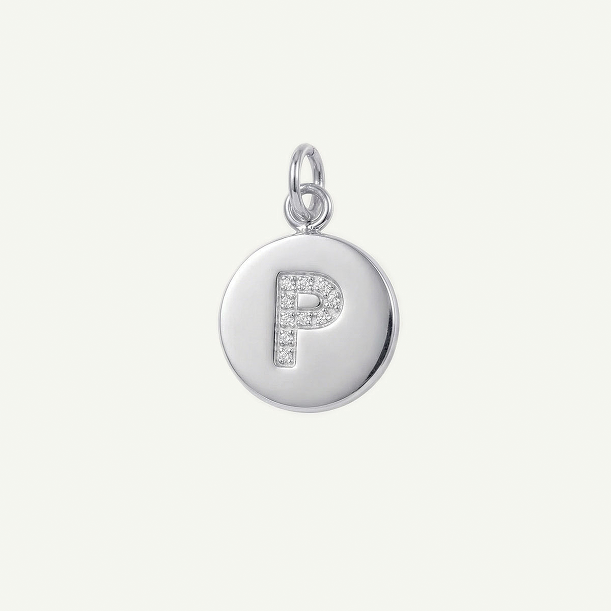 Circle Monogram in Diamond Letter Charm