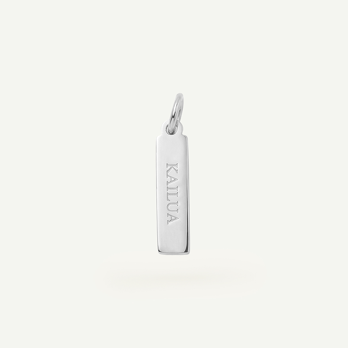 Kailua Rectangle Charm Silver