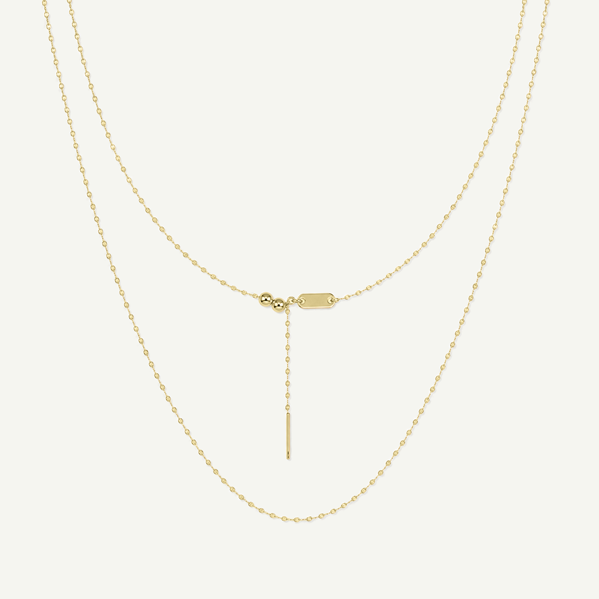 Thin Mirror Chain 1.1mm Threader Necklace