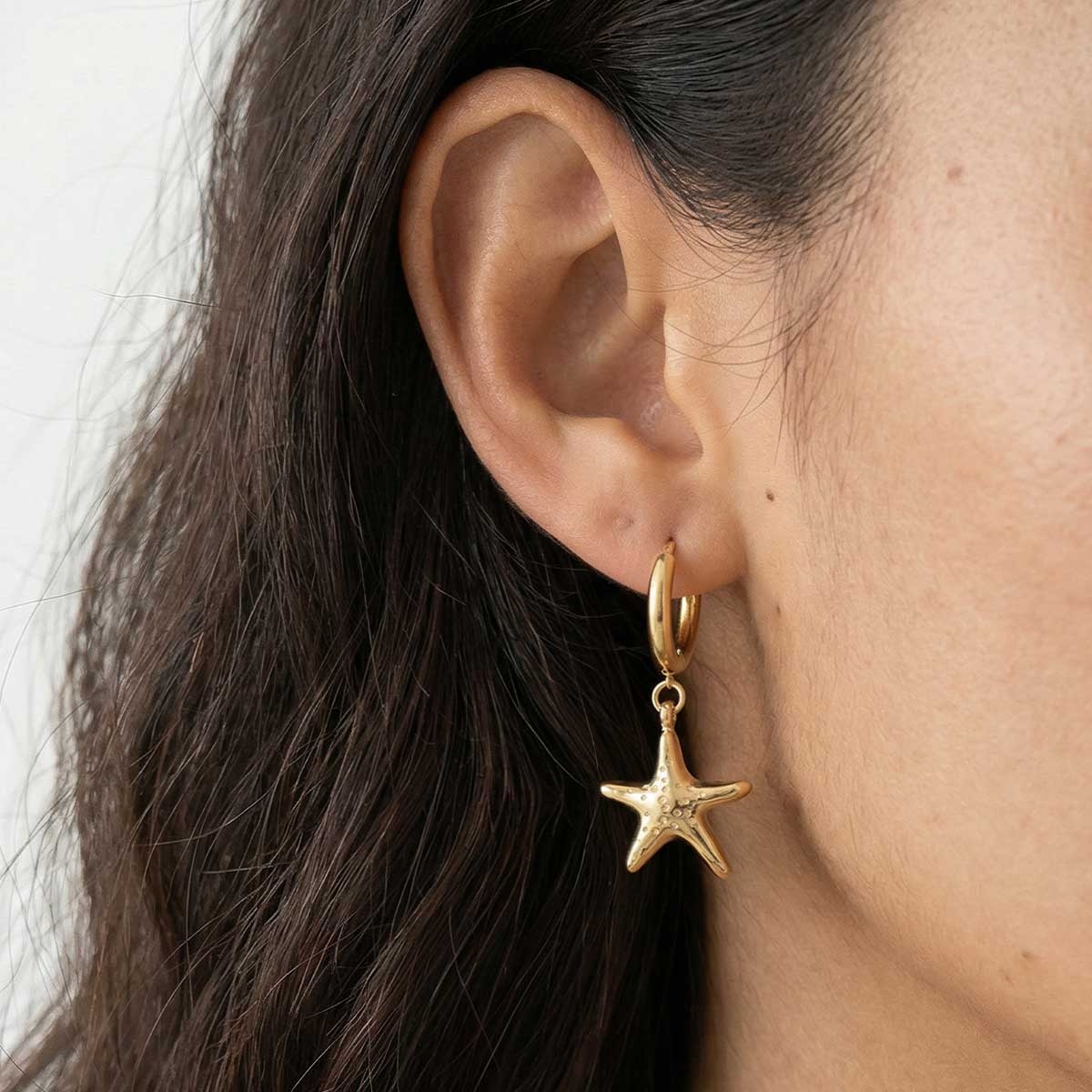 Starfish Huggies, Gold