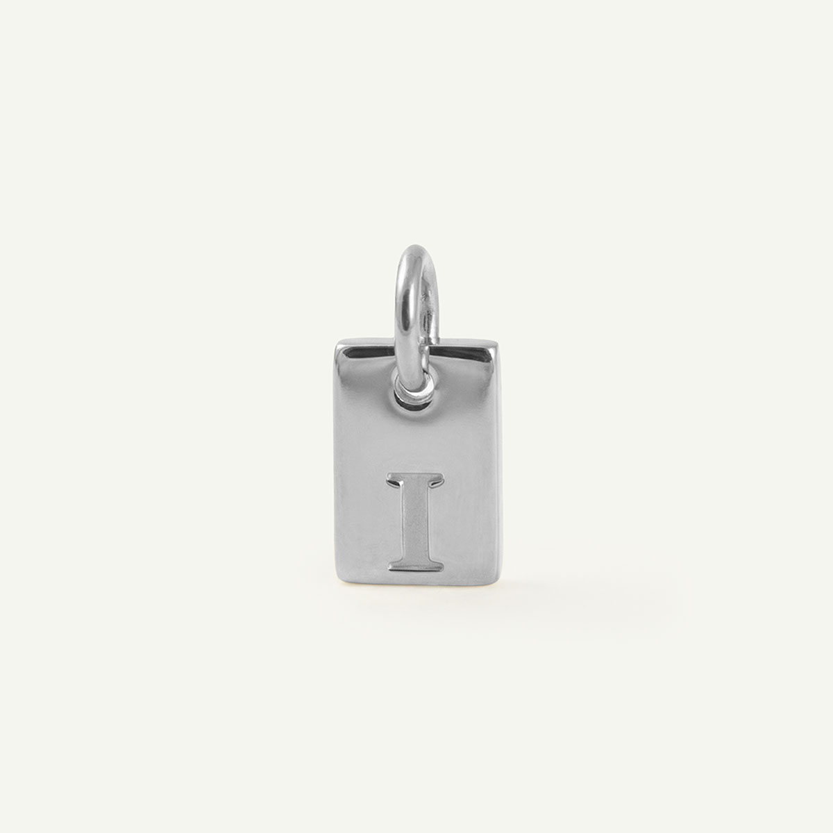 Rectangle Monogram Letter Charm