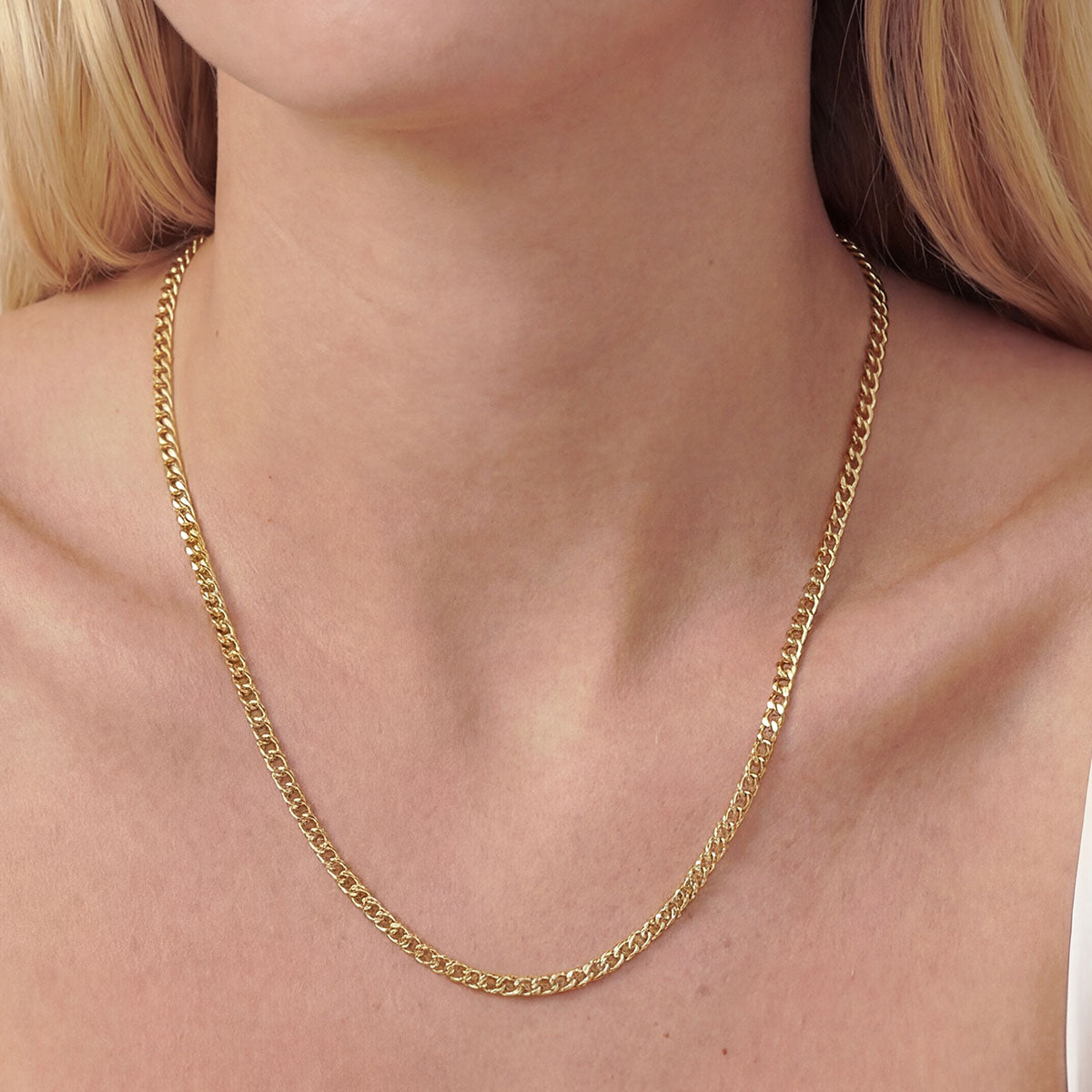 Micro Cuban Chain Necklace