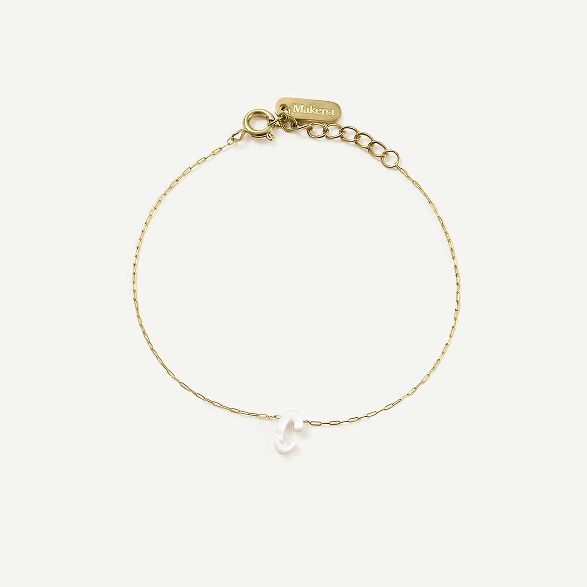 Monogram Mother of Pearl Bracelet