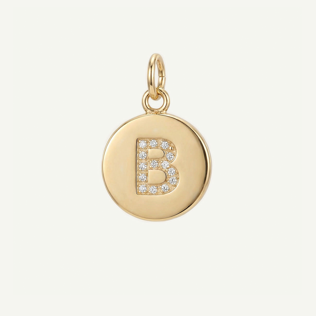 Circle Monogram in Diamond Letter Charm